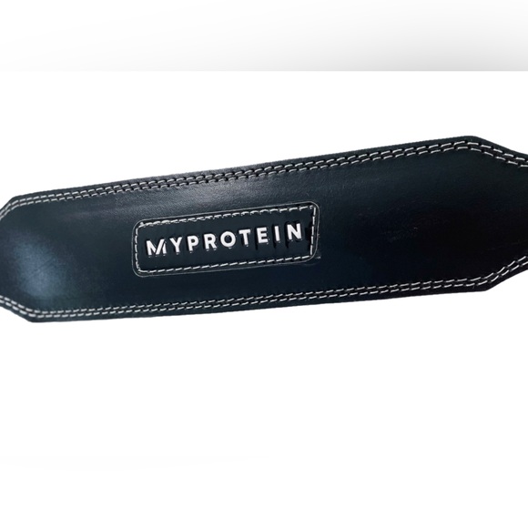 Myprotein Leather Weight Lifting Belt Back Core Support Size Medium - Picture 5 of 8